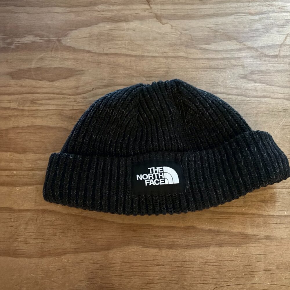 The North Face Beanie Black Unisex One Size Lined Speckled Knit Acrylic Neutral